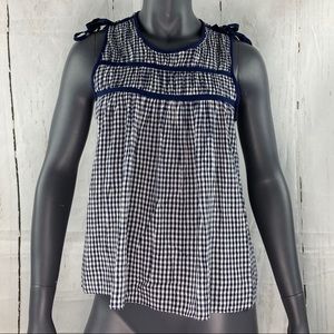 Aerie checkered tie string tank top